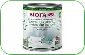 Лазурь Biofa для дерева 5175 на водной основе